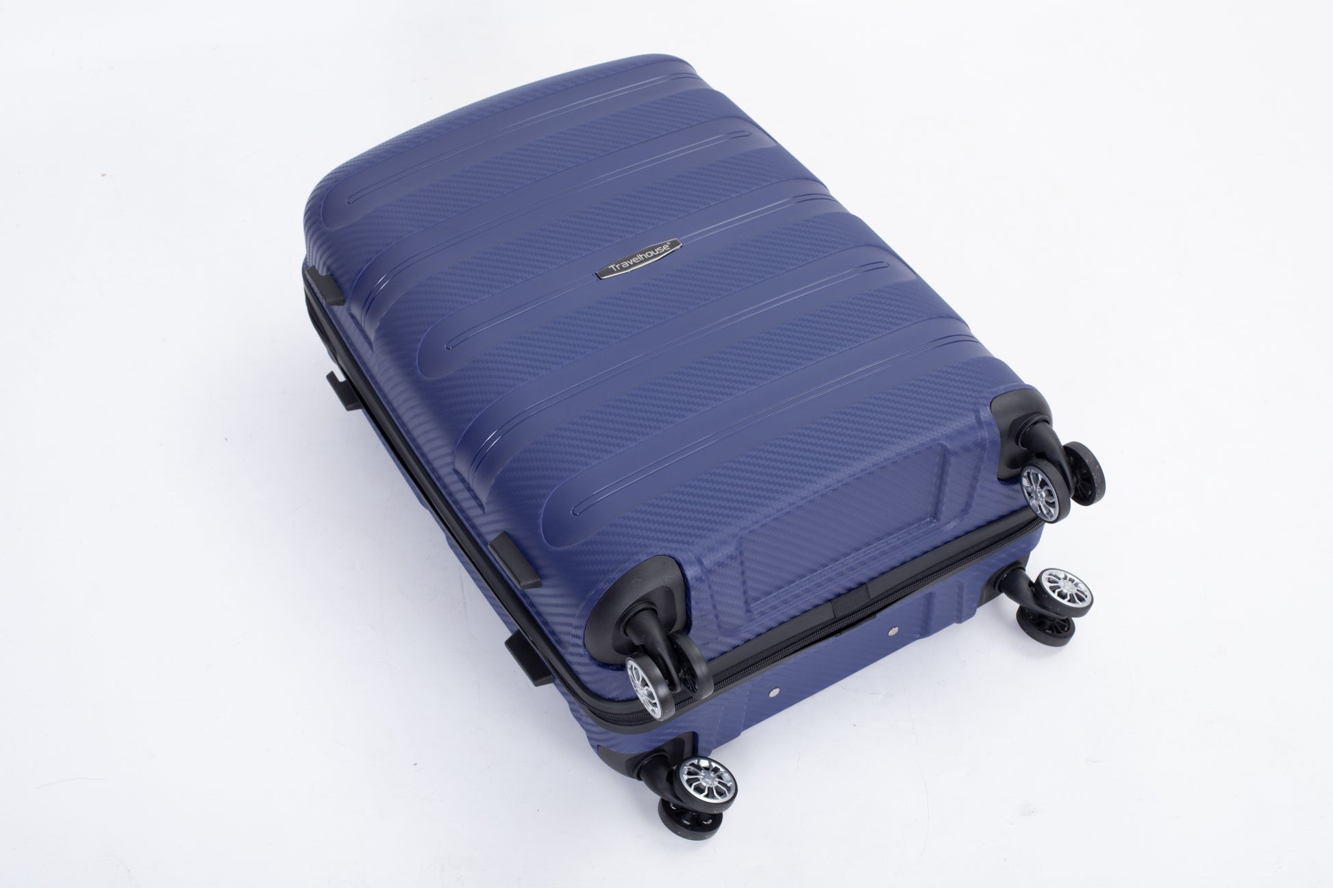 Hardshell Suitcase Spinner Wheels Pp Luggage Sets Lightweight Durable Suitcase With Tsa Lock,3 Piece Set 20 24 28 ,Navy Navy Polypropylene