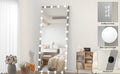 Hollywood Full Length Mirror With Lights Oversized Full Body Vanity Mirror With 3 Color Modes Lighted Large Standing Floor Mirror For Dressing Room Bedroom Hotel Touch Control,Silver,72X32 Inch Silver Aluminium