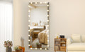 Hollywood Full Length Mirror With Lights Oversized Full Body Vanity Mirror With 3 Color Modes Lighted Large Standing Floor Mirror For Dressing Room Bedroom Hotel Touch Control,Silver,72X32 Inch Silver Aluminium