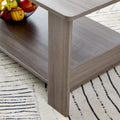 A Modern And Practical Gray Textured Coffee Table,Tea Table.Double Layered Coffee Table Made Of Mdf Material,. Suitable For Living Room,Bedroom And Study Room. 43.3