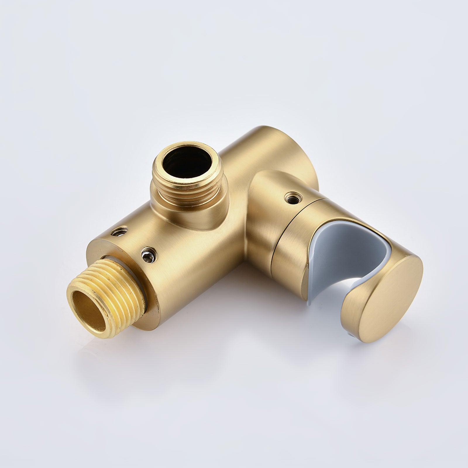 Single Handle 4 Spray Patterns Bathroom Rain Shower Faucet With Body Jet Handshower In Brushed Gold Valve Included Brushed Gold Brass