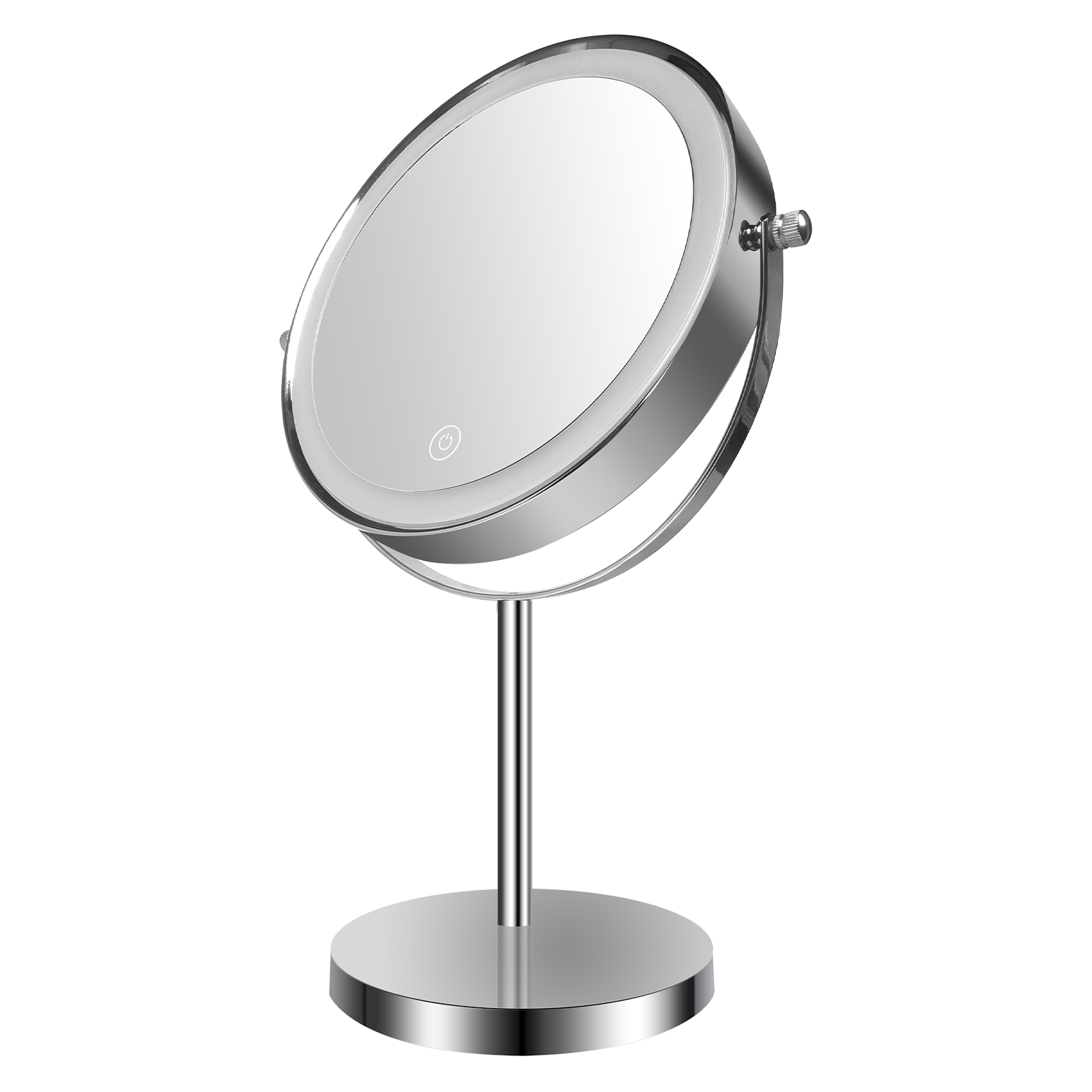 8 inch Makeup Mirror with Lights, Double Sided 1x