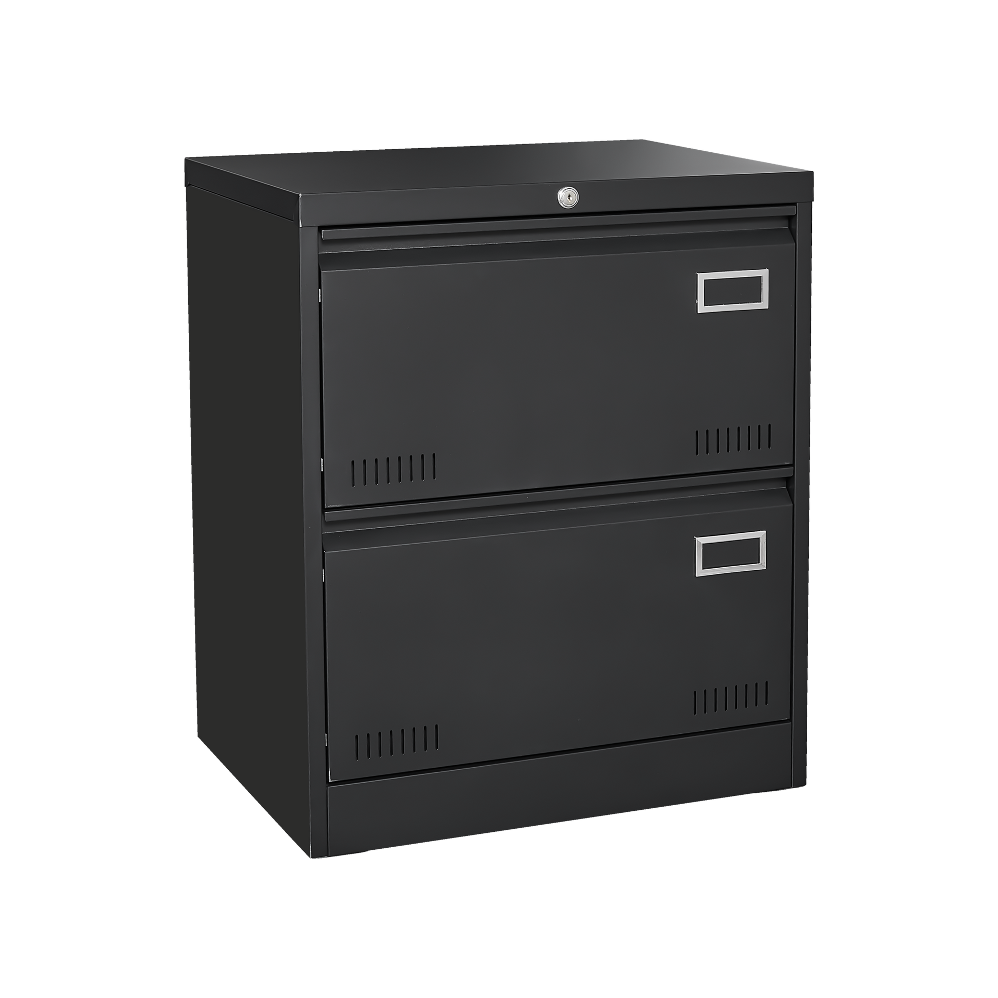 2 Drawer Metal Lateral File Cabinet With Lock,Office Vertical Files Cabinet For Home Office Legal Letter A4,Locking Metal File Cabinet,Assembly Required Black,With 2 Drawer Filing Cabinets 1 2 Drawers Black Office Drawers Included Modern Metal