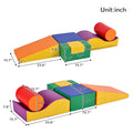 Colorful Soft Climb And Crawl Foam Playset 6 In 1, Soft Play Equipment Climb And Crawl Playground For Kids,Kids Crawling And Climbing Indoor Active Play Structure Colorful Foam