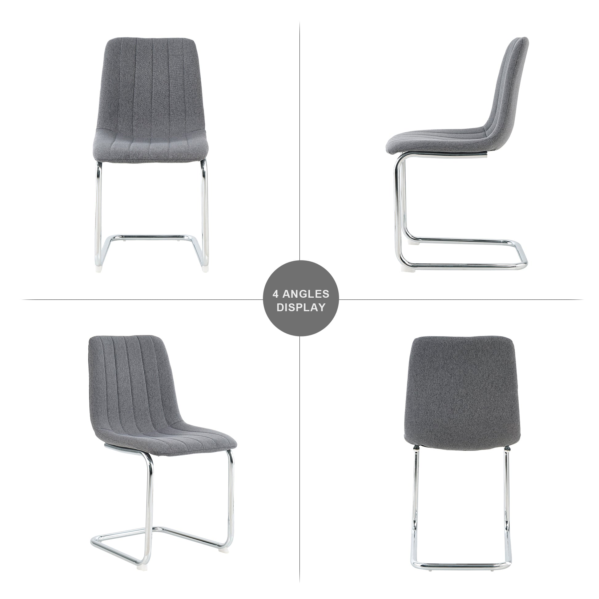 Modern Simple Light Luxury Dining Dark Grey Chair