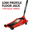 Hydraulic Low Profile And Steel Racing Floor Jack With Dual Piston Quick Lift Pump,3 Ton 6600 Lb Capacity, Lifting Range 3.3