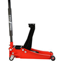 Hydraulic Low Profile and Steel Racing Floor Jack with black+red-steel