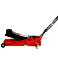 Floor Jack, 3.5 Ton Low Profile Floor Jack, Heavy Duty black+red-steel