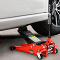 Hydraulic Low Profile And Steel Racing Floor Jack With Dual Piston Quick Lift Pump,3 Ton 6600 Lb Capacity, Lifting Range 3.3