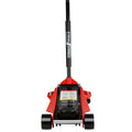 Floor Jack, 4 Ton Low Profile Floor Jack, Heavy Duty black+red-steel