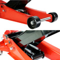 Floor Jack, 4 Ton Low Profile Floor Jack, Heavy Duty black+red-steel