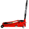 Floor Jack, 3.5 Ton Low Profile Floor Jack, Heavy Duty black+red-steel