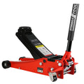 2.5 Ton Low Profile Floor Jack,Steel Racing Floor Jack black+red-steel