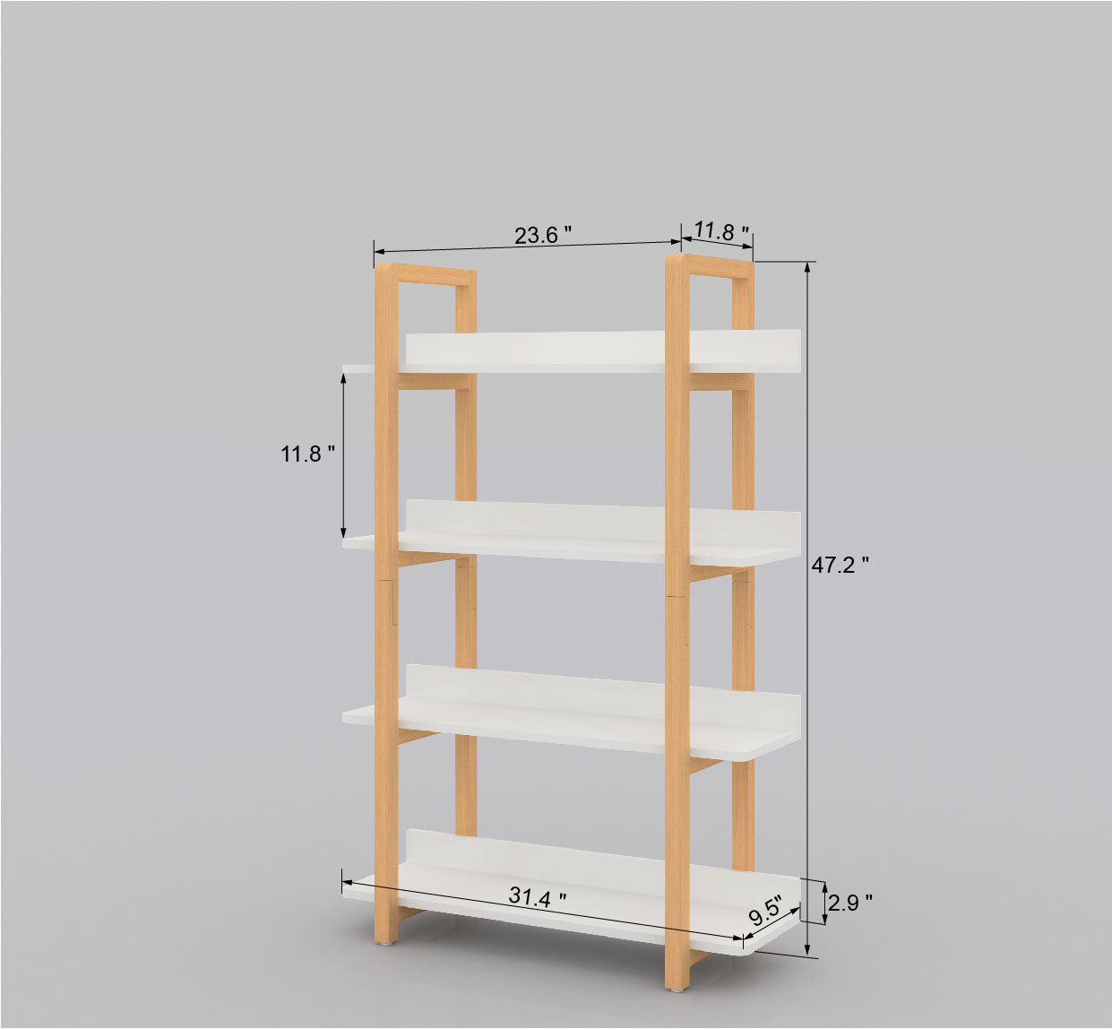 Multifuction Bookcase With Solid Wood Frame,Mix Color Plant Standing For Home Decro White Solid Wood Mdf