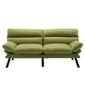United We Win Furniture,Bedroom Furniture,Living Room Furniture,Sofa With Thick Cushion,Sofa Bed,Sleeper Sofa With Metal Feet. Green Linen 2 Seat