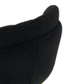 Modern Simple Black Teddy Fleece Dining Chair Fabric Upholstered Chairs Home Bedroom Stool Back Dressing Chair Gold Metal Legs Set Of 2 Black Foam Metal
