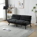 United We Win Furniture,Bedroom Furniture,Living Room Furniture,Sofa With Thick Cushion,Sofa Bed,Sleeper Sofa With Metal Feet. Dark Gray Linen 2 Seat