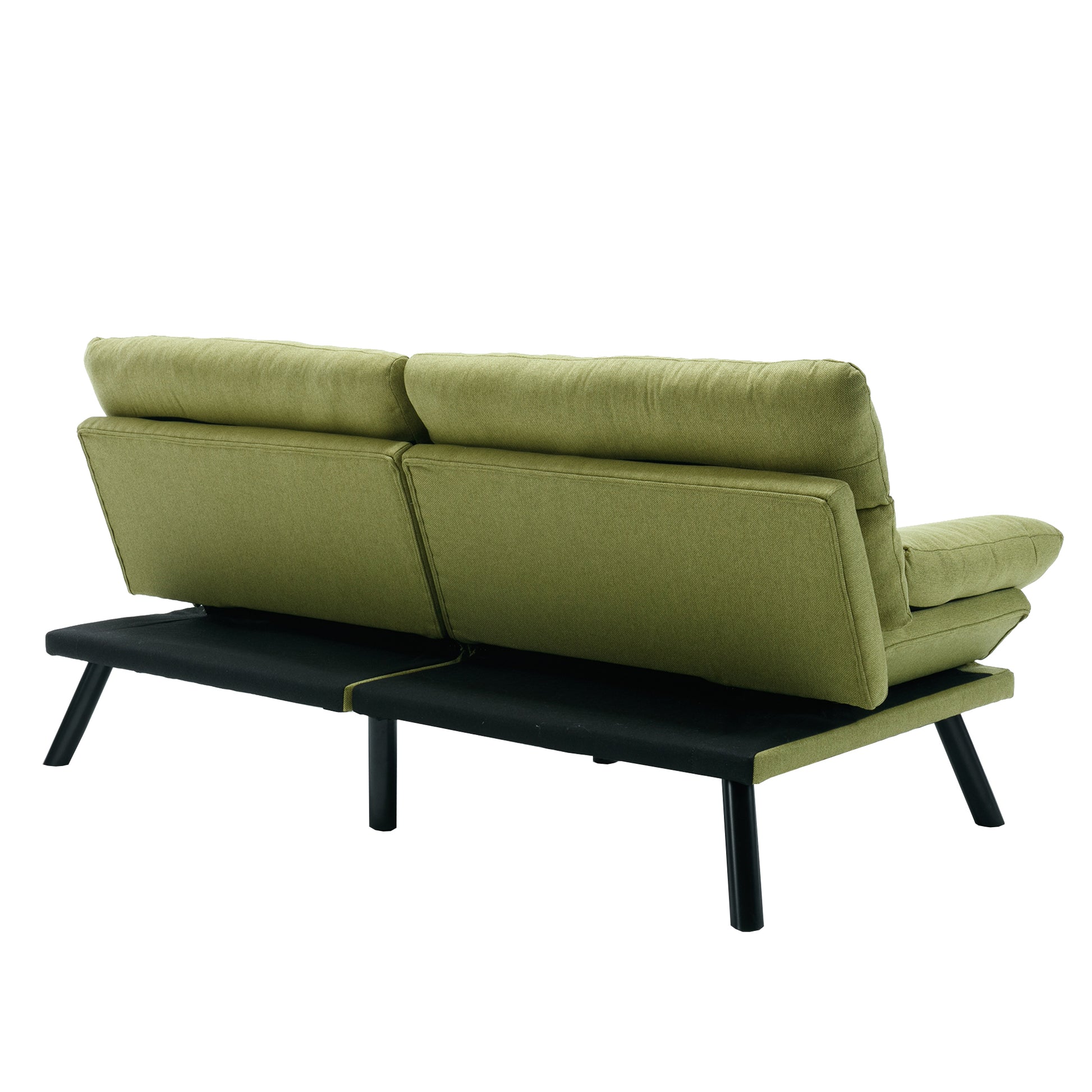 United We Win Furniture,Bedroom Furniture,Living Room Furniture,Sofa With Thick Cushion,Sofa Bed,Sleeper Sofa With Metal Feet. Green Linen 2 Seat