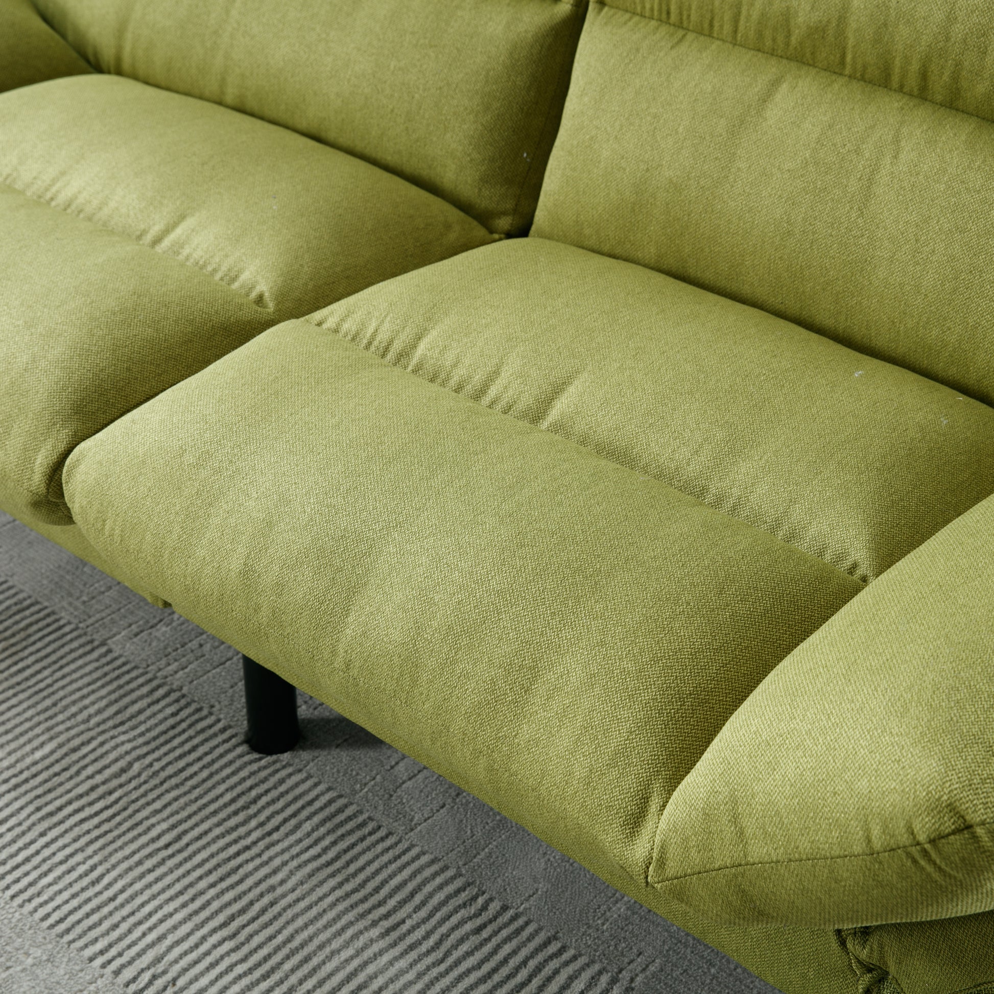 United We Win Furniture,Bedroom Furniture,Living Room Furniture,Sofa With Thick Cushion,Sofa Bed,Sleeper Sofa With Metal Feet. Green Linen 2 Seat