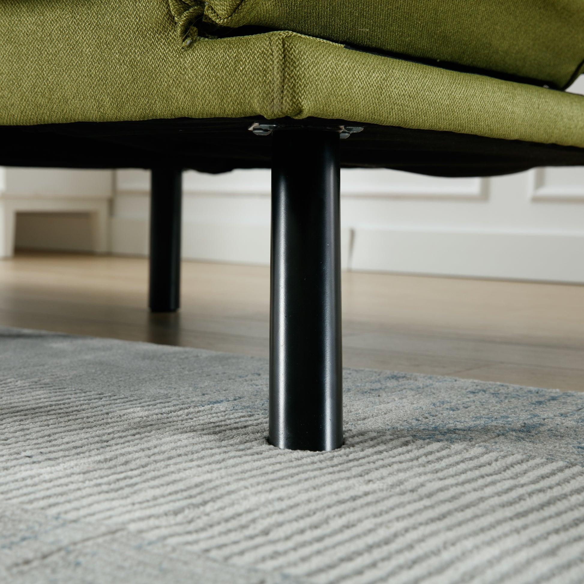 United We Win Furniture,Bedroom Furniture,Living Room Furniture,Sofa With Thick Cushion,Sofa Bed,Sleeper Sofa With Metal Feet. Green Linen 2 Seat