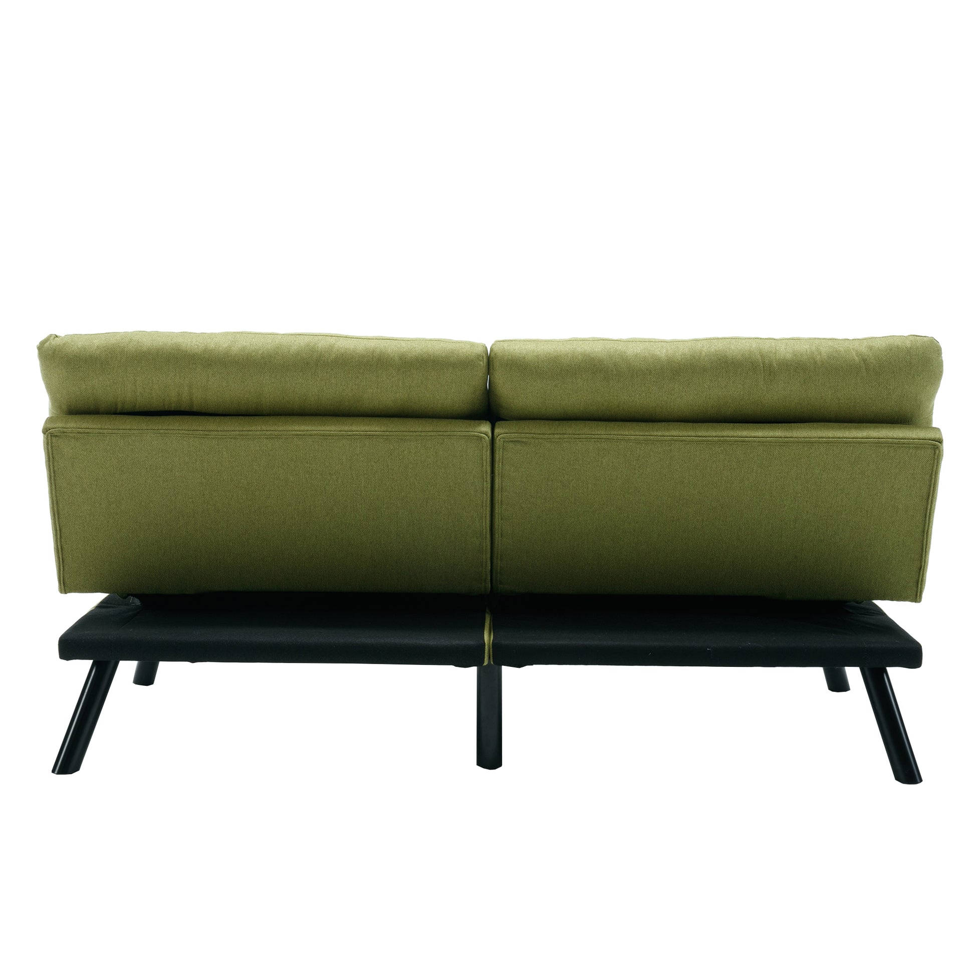 United We Win Furniture,Bedroom Furniture,Living Room Furniture,Sofa With Thick Cushion,Sofa Bed,Sleeper Sofa With Metal Feet. Green Linen 2 Seat