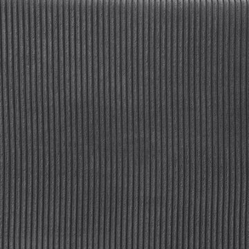 Duke 4 Piece Upholstered Sectional Dark Gray Foam Corduroy