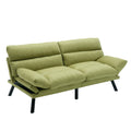 United We Win Furniture,Bedroom Furniture,Living Room Furniture,Sofa With Thick Cushion,Sofa Bed,Sleeper Sofa With Metal Feet. Green Linen 2 Seat