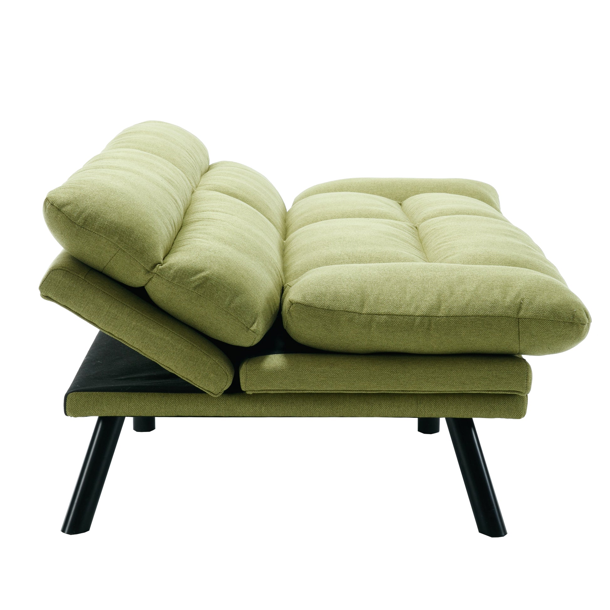 United We Win Furniture,Bedroom Furniture,Living Room Furniture,Sofa With Thick Cushion,Sofa Bed,Sleeper Sofa With Metal Feet. Green Linen 2 Seat
