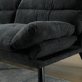 United We Win Furniture,Bedroom Furniture,Living Room Furniture,Sofa With Thick Cushion,Sofa Bed,Sleeper Sofa With Metal Feet. Dark Gray Linen 2 Seat