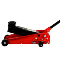 Hydraulic trolley Low Profile and Steel Racing Floor black+red-steel