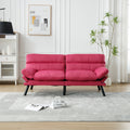 United We Win Furniture,Bedroom Furniture,Living Room Furniture,Sofa With Thick Cushion,Sofa Bed,Sleeper Sofa With Metal Feet. Rose Red Linen 2 Seat