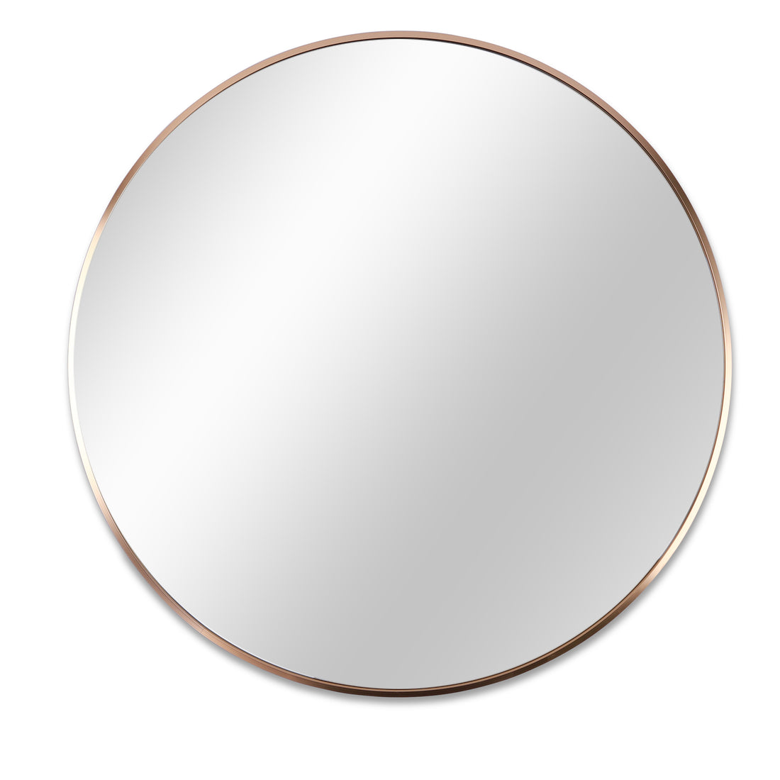 Gold 32 Inch Metal Round Bathroom Mirror gold-classic-mdf+glass-aluminium alloy