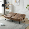 United We Win Furniture,Bedroom Furniture,Living Room Furniture,Sofa With Thick Cushion,Sofa Bed,Sleeper Sofa With Metal Feet. Coffee Microsuede 2 Seat