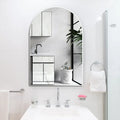 Silver 20x30 INCH Metal Arch Barhroom mirror silver-classic-mdf+glass-aluminium alloy