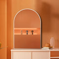 Silver 20x30 INCH Metal Arch Barhroom mirror silver-classic-mdf+glass-aluminium alloy