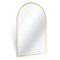 Gold 20x30 INCH Metal Arch Barhroom mirror gold-classic-mdf+glass-aluminium alloy