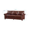 Living Room Sofa With Storage Sofa 2 3 Sectional Burdy Faux Leather Burgundy Foam Pu Leather 5 Seat