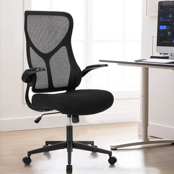 Sweetcrispy Ergonomic Executive High Back Office Chairmesh Computer Chair Black Nylon Mesh