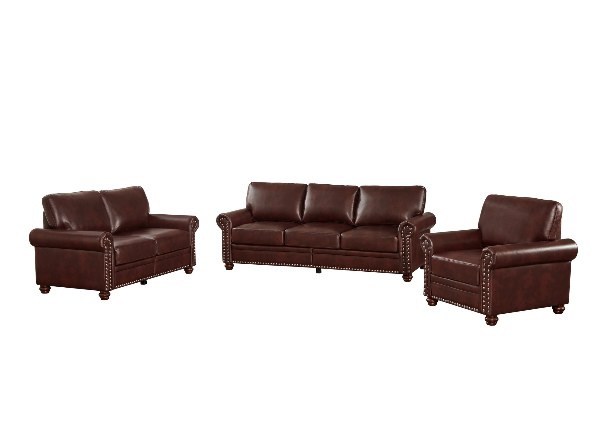 Living Room Sofa With Storage Sofa 1 2 3 Sectional Burdy Faux Leather Burgundy Foam Pu Leather 6 Seat