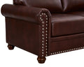 Living Room Sofa With Storage Sofa 1 2 3 Sectional Burdy Faux Leather Burgundy Foam Pu Leather 6 Seat