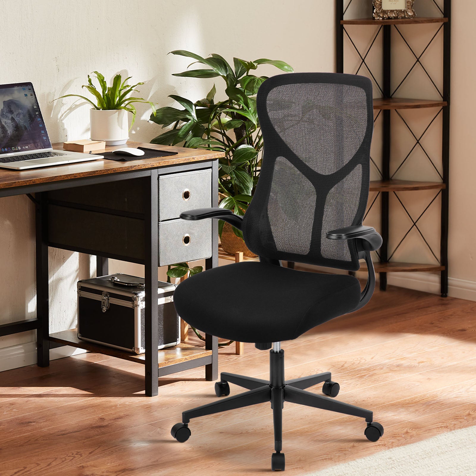 Sweetcrispy Ergonomic Executive High Back Office Chairmesh Computer Chair Black Nylon Mesh