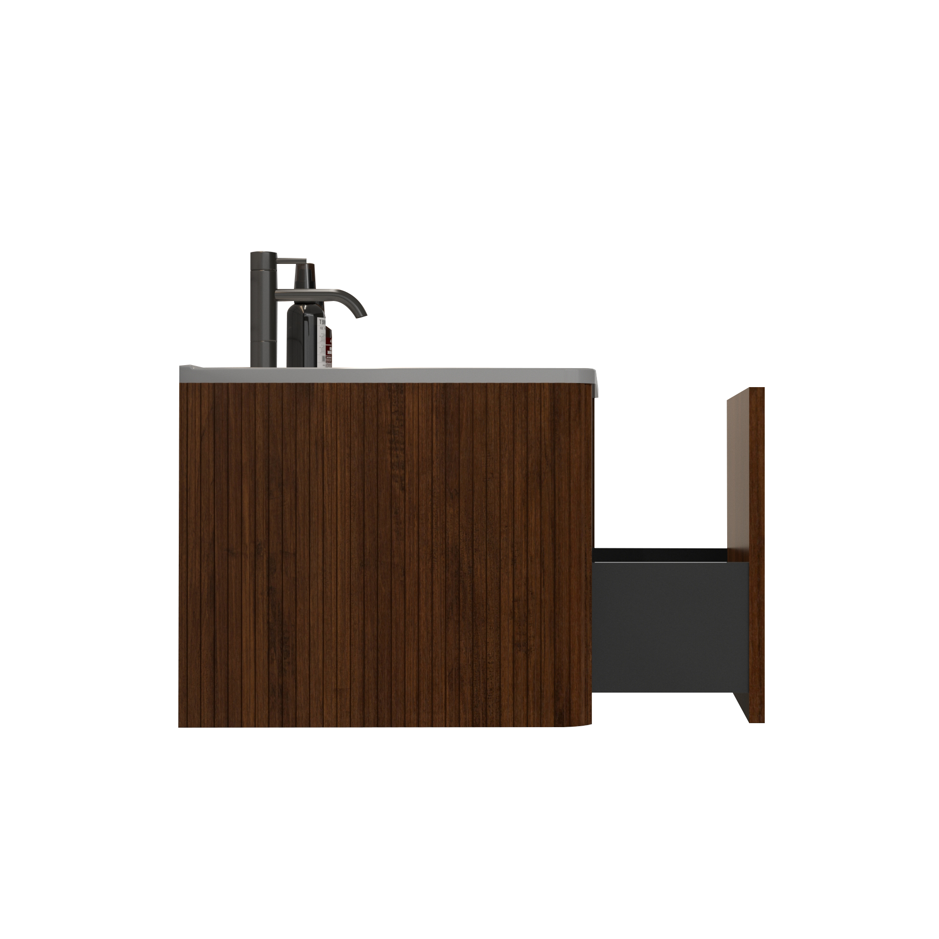 Bb0424Y301, Integrated Glossy White Ceramic Basin, Drain And Faucet Not Included Gloss White Ceramic