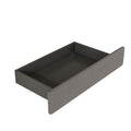 Queen Size Upholstered Platform Bed With 2 Drawers And 2 Sets Of Usb Ports On Each Side, Linen Fabric, Gray Gray Linen