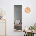 The3Rd Generation Packaging Upgrade Includes A Light Oak Solid Wood Frame Full Length Mirror, Dressing Mirror, Bedroom Entrance, Decorative Mirror, Clothing Store, And Floor Mounted Mirror. 60