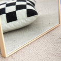 The3Rd Generation Packaging Upgrade Includes A Light Oak Solid Wood Frame Full Length Mirror, Dressing Mirror, Bedroom Entrance, Decorative Mirror, Clothing Store, And Floor Mounted Mirror. 60