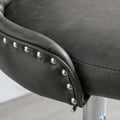 Swivel Pu Barstools Adjusatble Seat Height From 25 33 Inch, Modern Upholstered Chrome Base Bar Stools With Backs Comfortable Tufted For Home Pub And Kitchen Island,Olive Green, Sw1844Gy Gray Dining Room American Design Foam Pu Leather