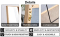 The3Rd Generation Packaging Upgrade Includes A Light Oak Solid Wood Frame Full Length Mirror, Dressing Mirror, Bedroom Entrance, Decorative Mirror, Clothing Store, And Floor Mounted Mirror. 60