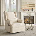 Swivel Upholstered Rocking Chair Glider Recliner