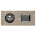 3 In 1 Coffee Table With Ice Bucket And Fire Pit Beige Beige Aluminium