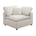 Modern Modular Sectional Sofa Set, Self Customization Design Sofa, White White Linen